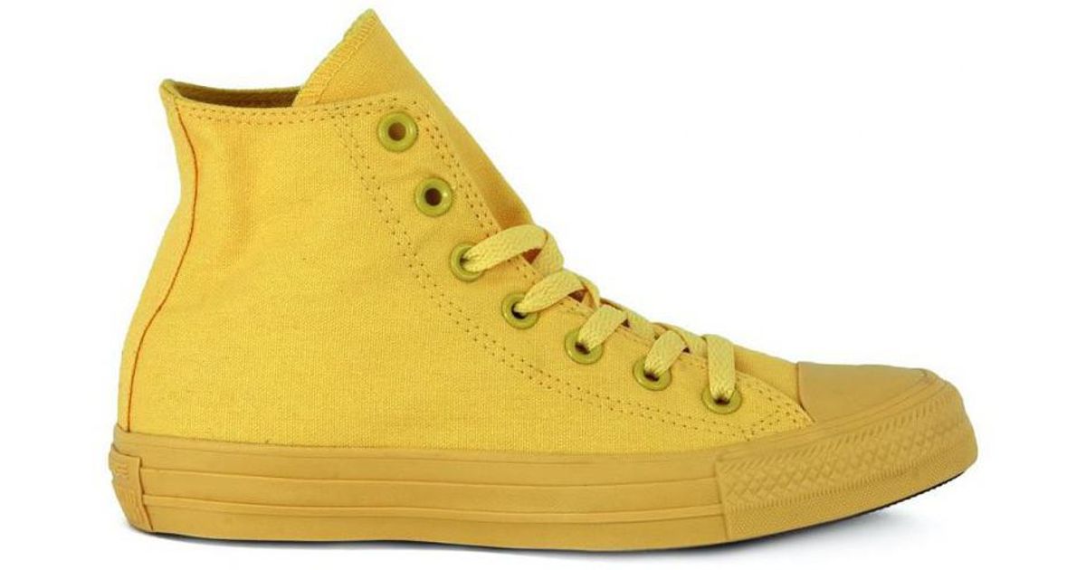 converse monochrome yellow