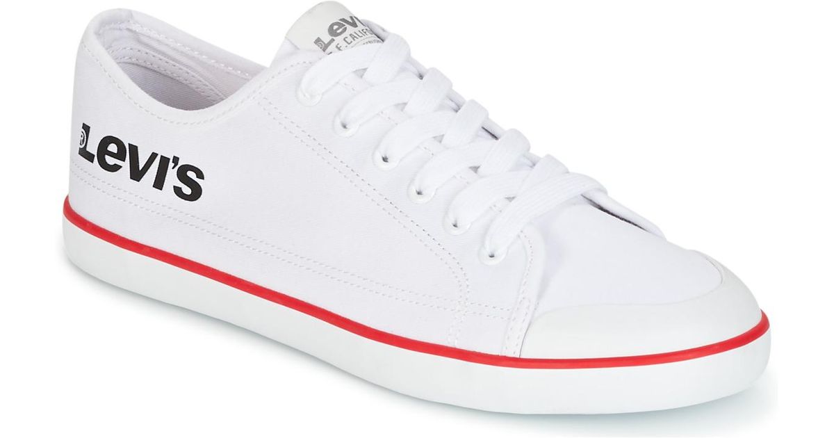 all white levis shoes