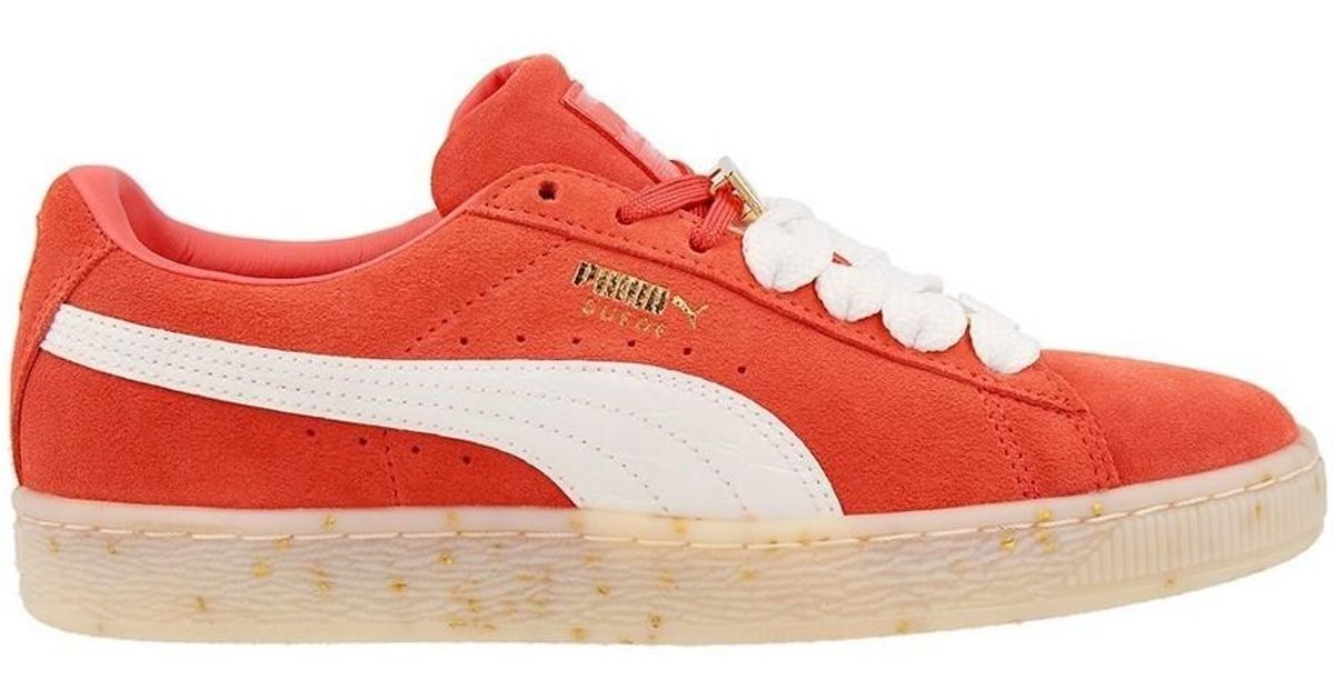puma suede women orange
