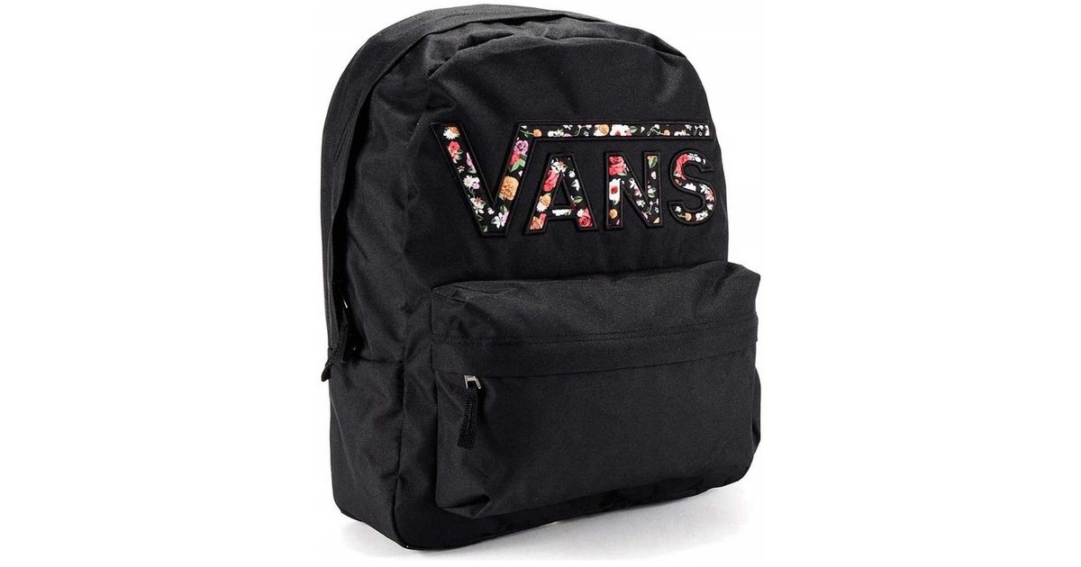 vans realm flying v backpack floral
