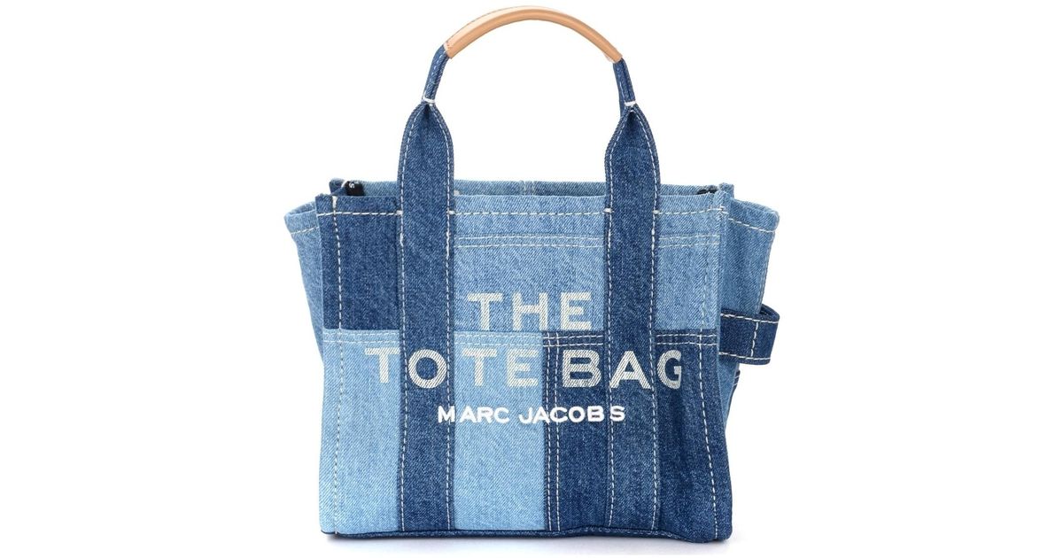 Sac The The Denim Mini Tote Bag bleu Sac à main Marc Jacobs en coloris