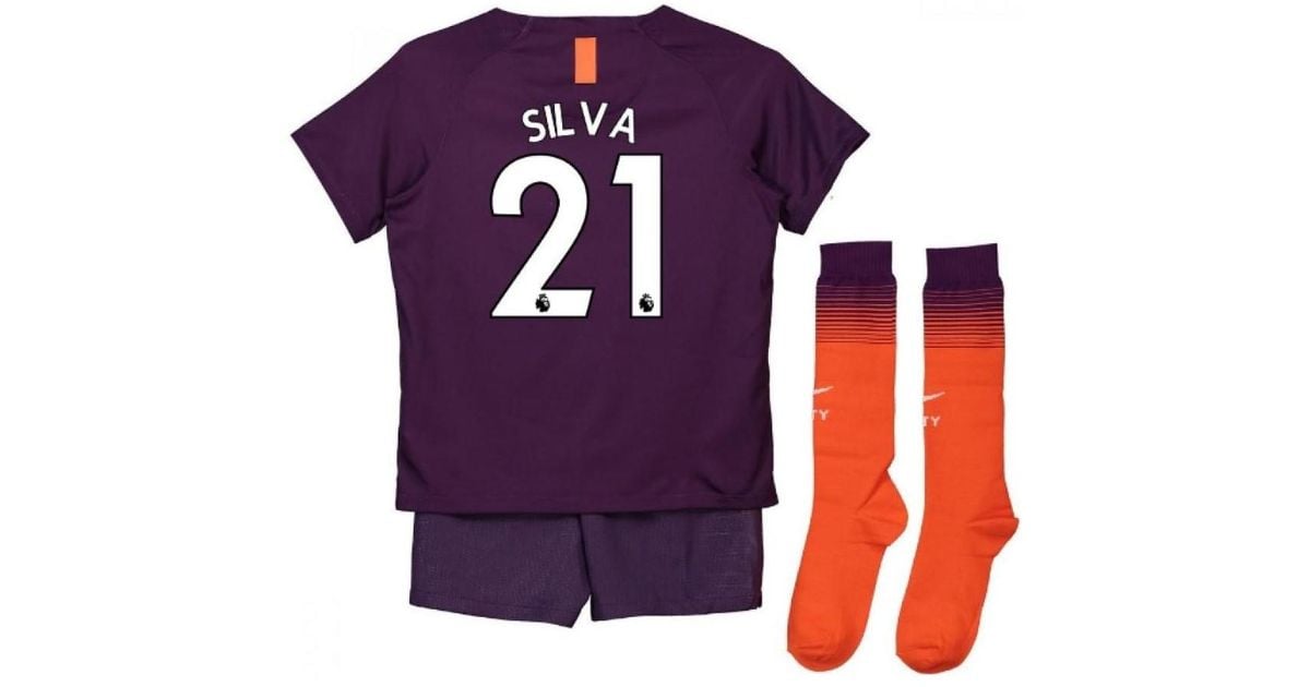 Nike 2018 2019 Man City Third Little Boys Mini Kit Silva 21 Men S In Blue For Men Lyst