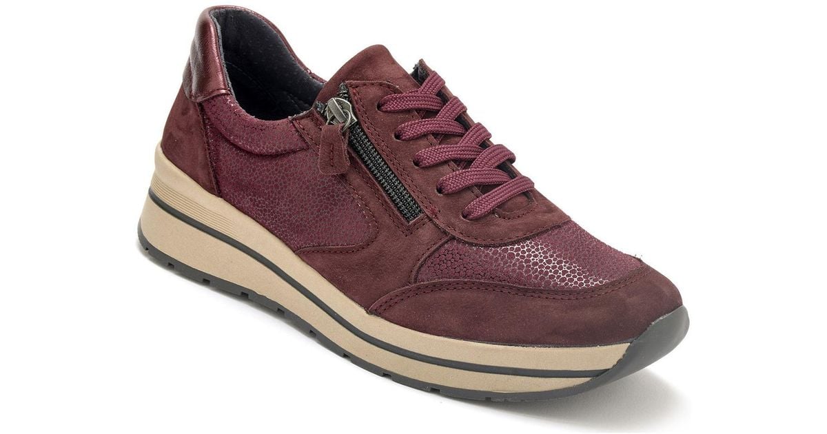 Baskets montantes Baskets lacets et zip semelle amovible Pediconfort en coloris Violet Lyst