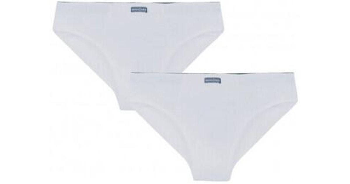 Slips Lot de 2 slips taille basse Mariner pour homme en coloris Blanc Lyst