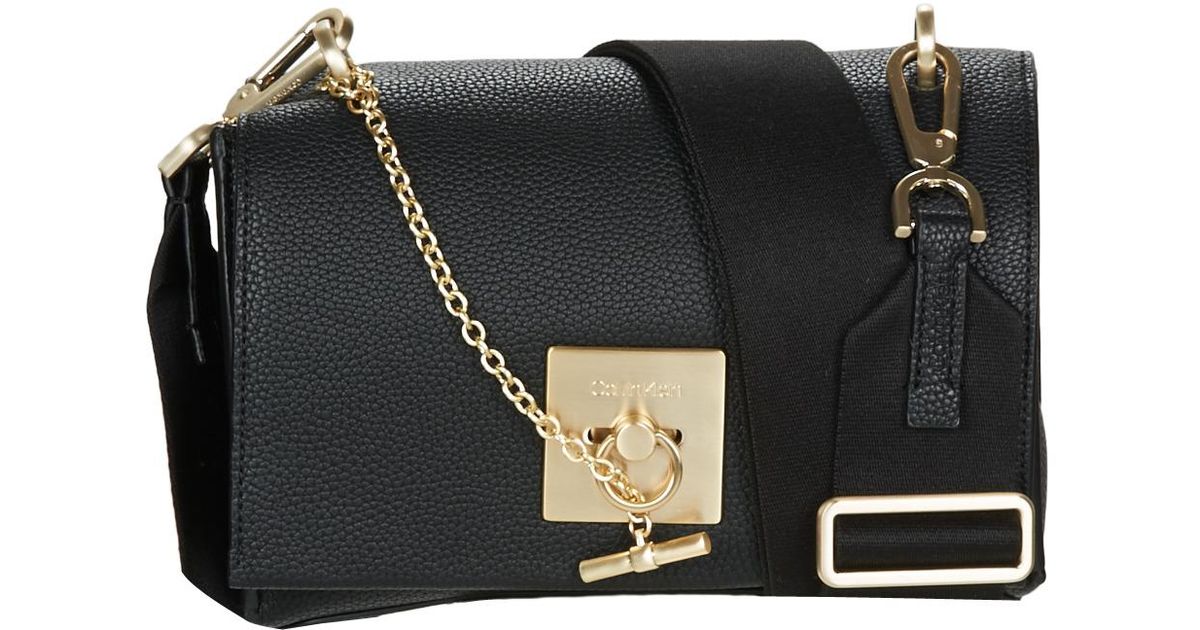 ck lock medium flap crossbody