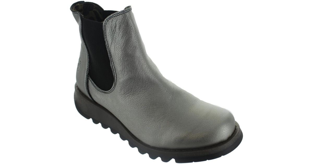 fly london silver boots