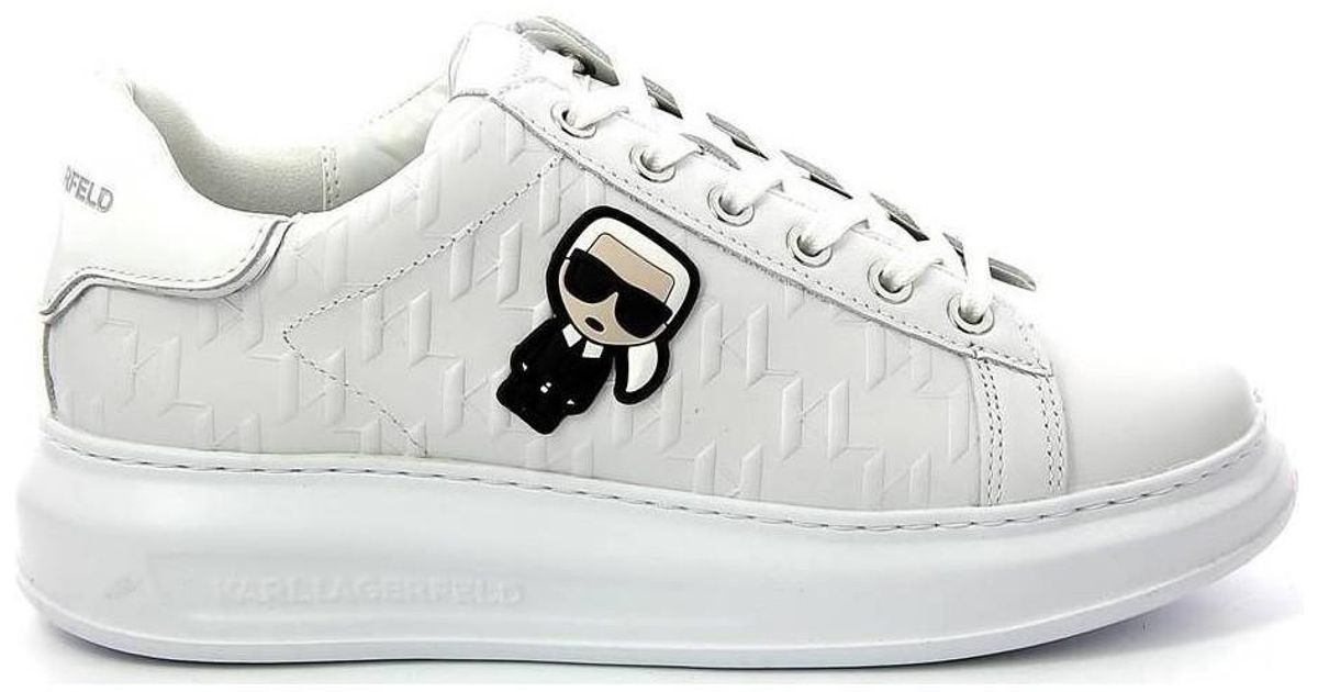 Basket Femme KL62549 Ikonic Monogram Chaussures Karl Lagerfeld en