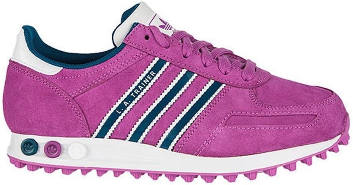 purple adidas trainers womens