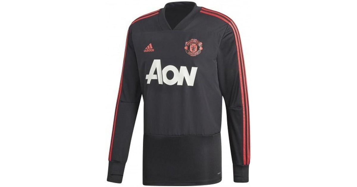 Adidas 2018 2019 Man Utd Training Top Men S Tracksuit Jacket In Black For Men Lyst