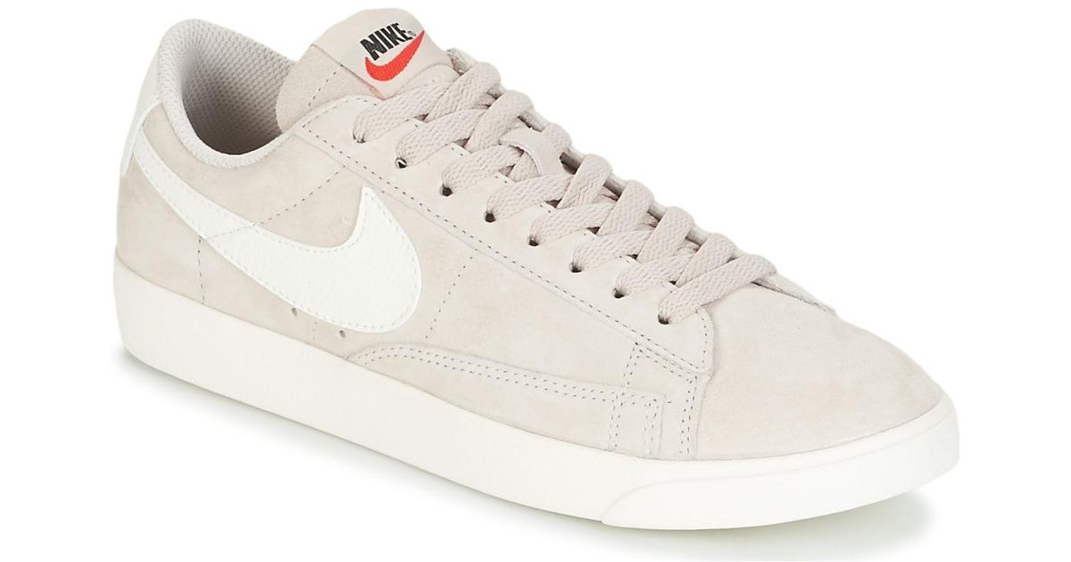Nike Blazer Low Suede W Women S Shoes Trainers In Beige In Natural Lyst Nike Blazer Low Suede W Women S Shoes Trainers In Beige In Natural Lyst