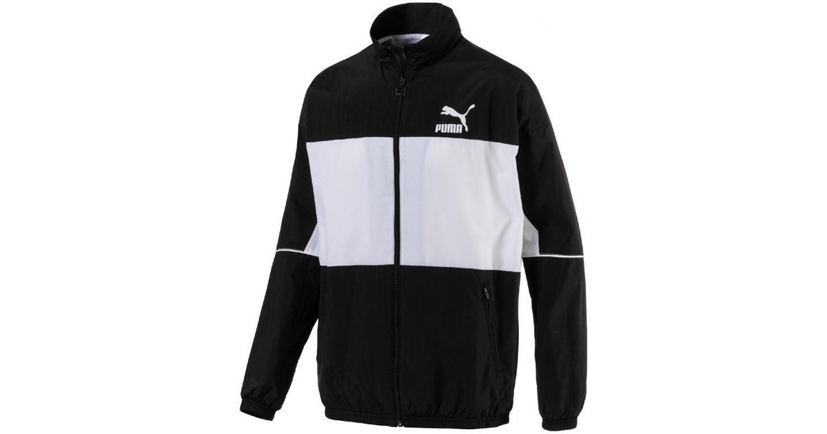 PUMA Trainingsjack Retro Woven Track Jacket in het Black voor heren PUMA Trainingsjack Retro Woven Track Jacket in het Black voor heren