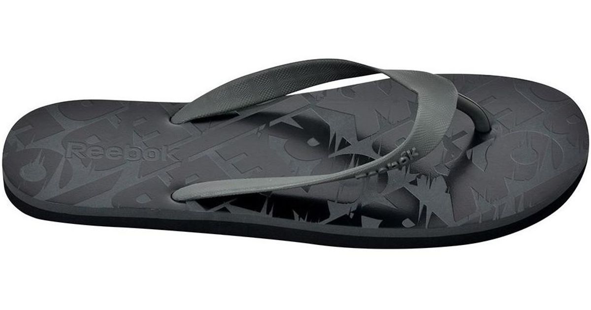 reebok flip flops mens