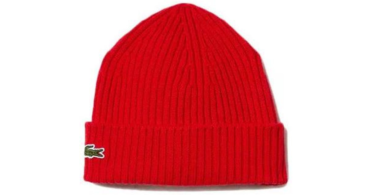 Bonnet clearance rouge lacoste