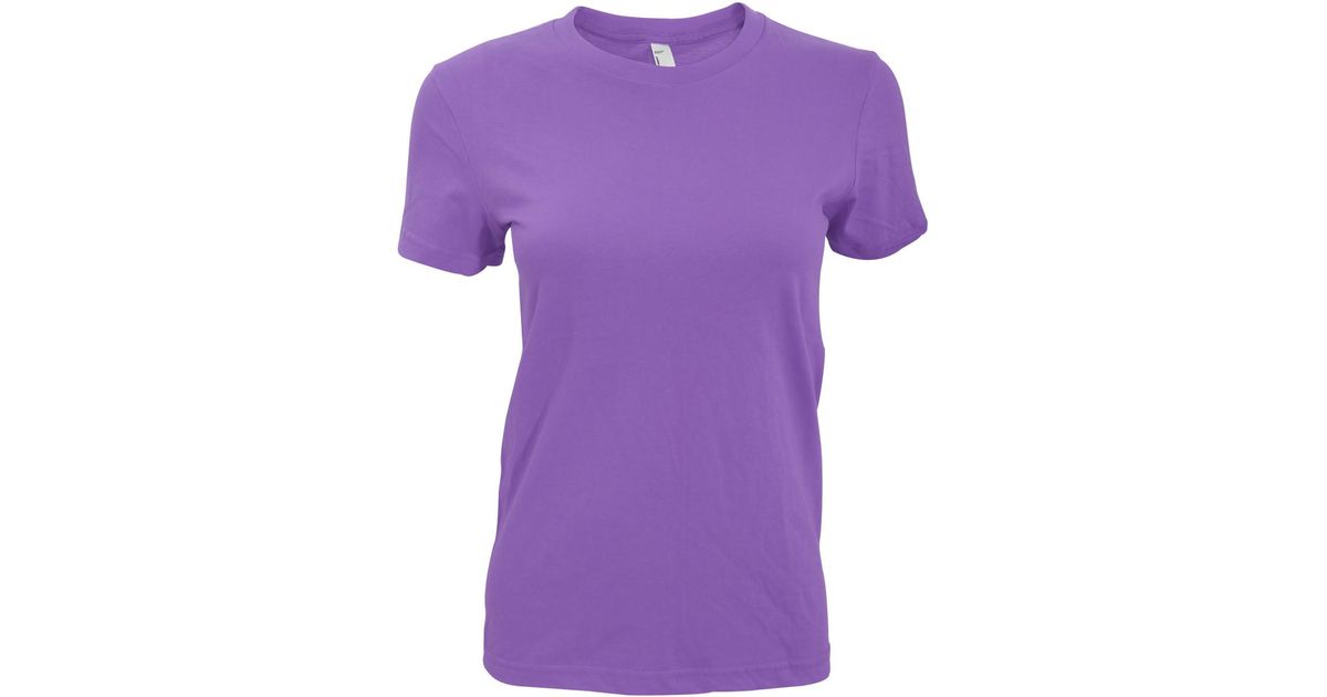 plain purple t shirt womens