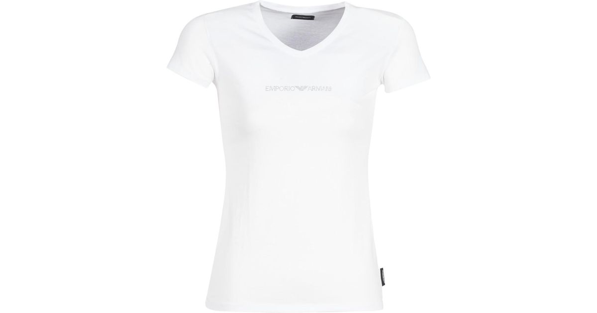 womens white armani t shirt