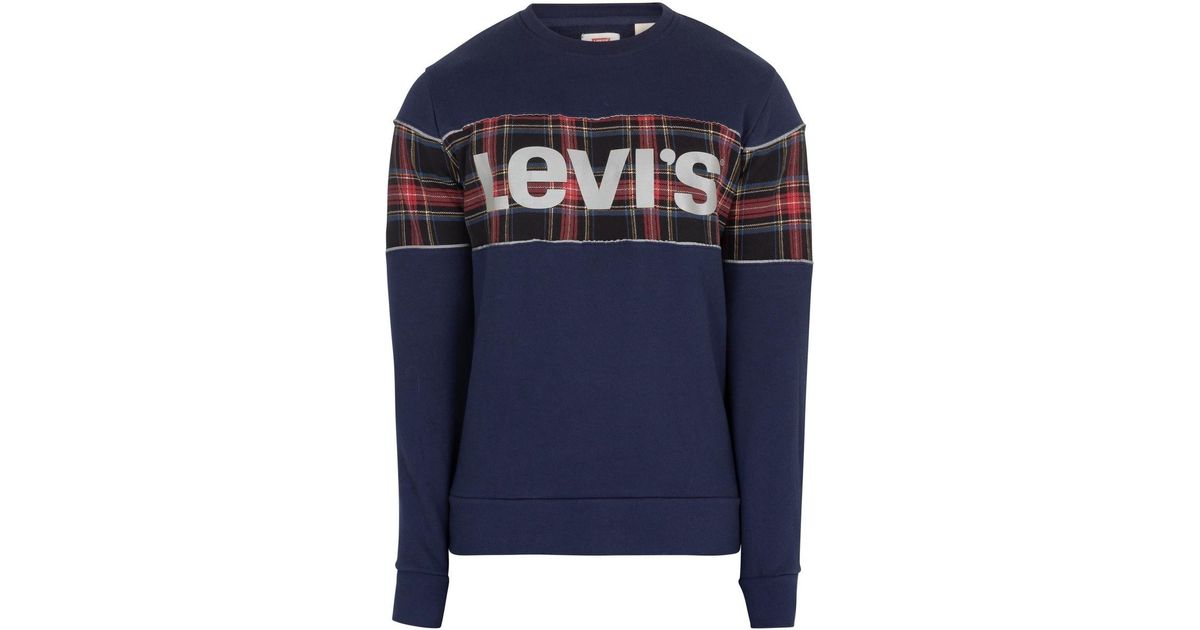 Levi's Reflective Tartan Sweatshirt in 