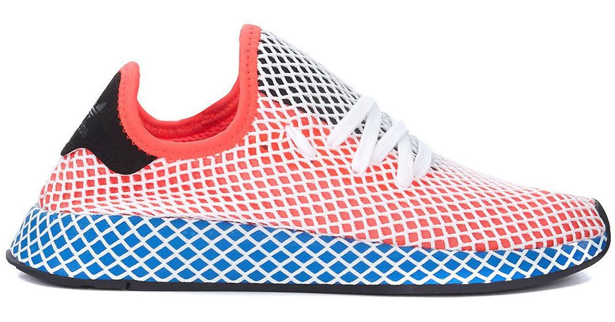 adidas Deerupt Red White And Blue Mesh 