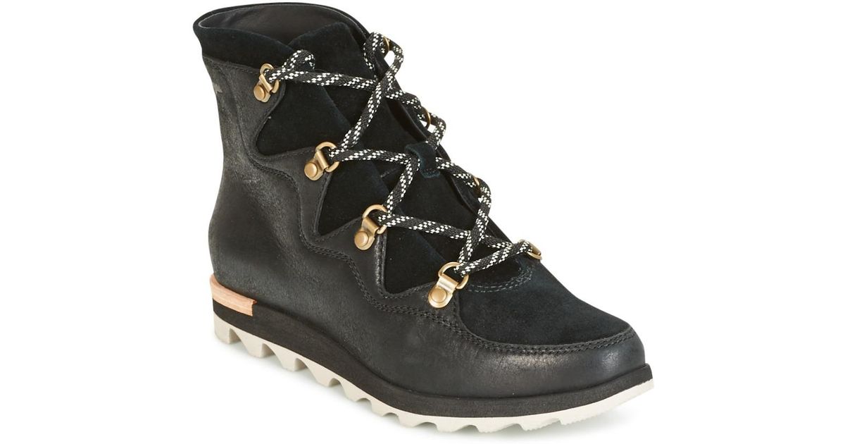 sorel sneakchic black