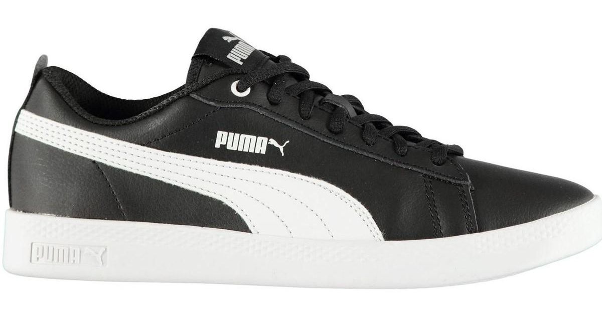 puma smash leather trainers ladies