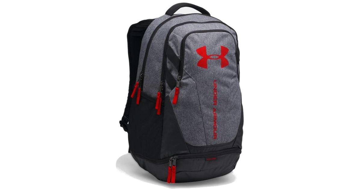 red and black under armour backpack