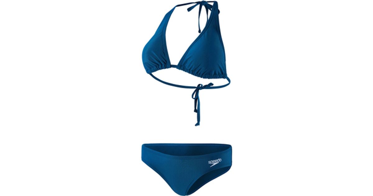 Speedo Badeanzug maillot de bain 2 pièces femme eco triangle in Blau