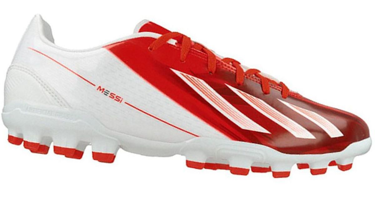 red messi boots