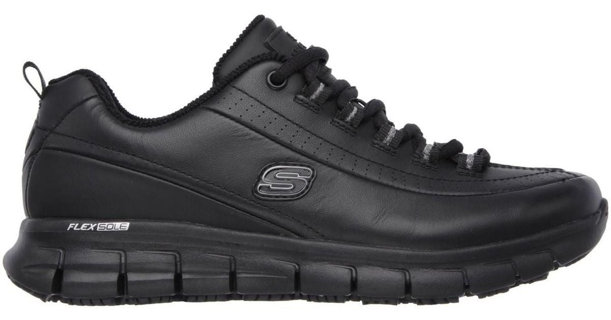skechers work trick trainers ladies