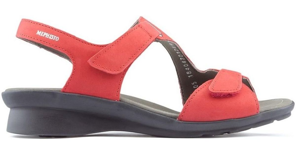 mephisto red sandals