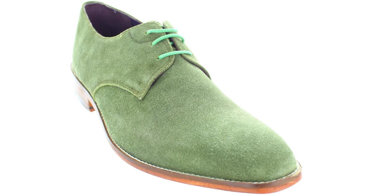 green casual shoes
