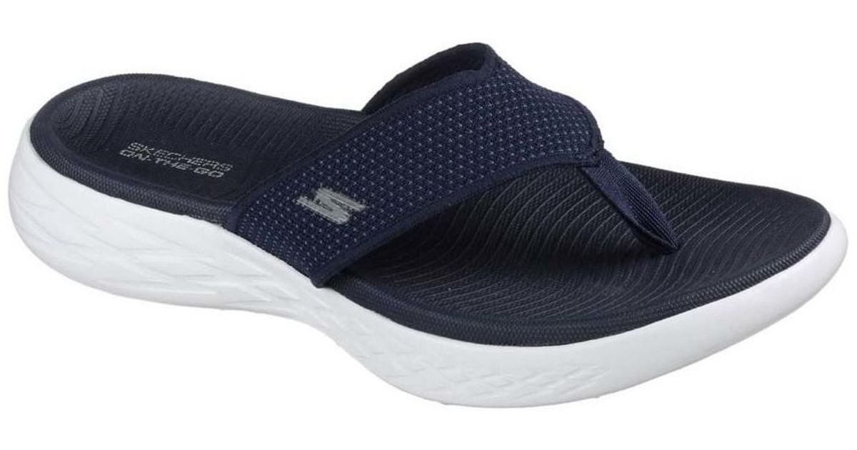 skechers on the go men's flip flops