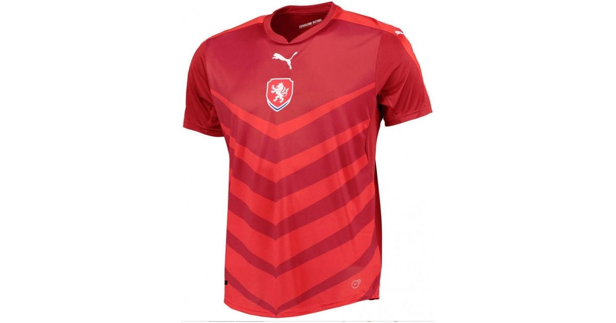 Puma 2016 2017 Czech Republic Home Football Shirt Men S T Shirt In Red For Men Lyst