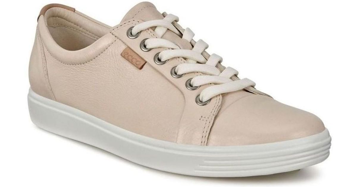 Ecco Soft 7w Women's Shoes (trainers) In Beige in Natural - Lyst