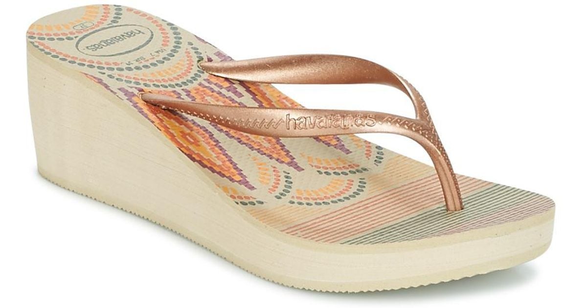 havaiana high flip flops