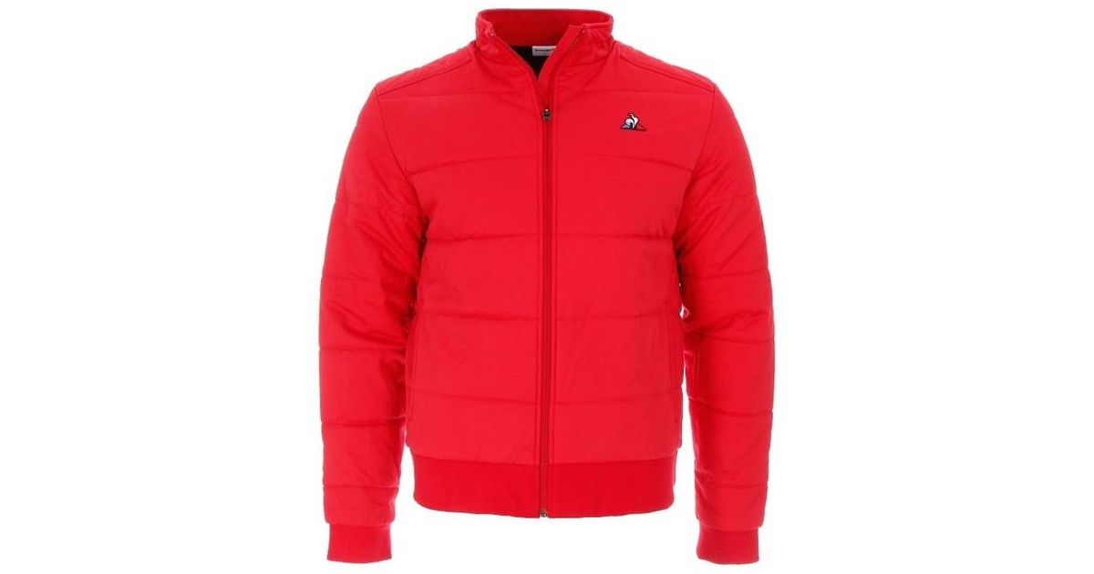 doudoune le coq sportif homme rouge