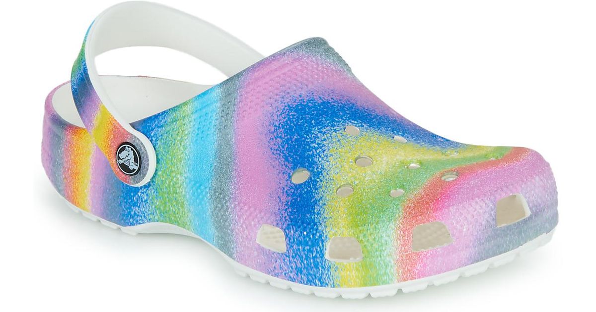 Crocs™ Klompen Classic Spray Dye Clog in het Wit Lyst NL