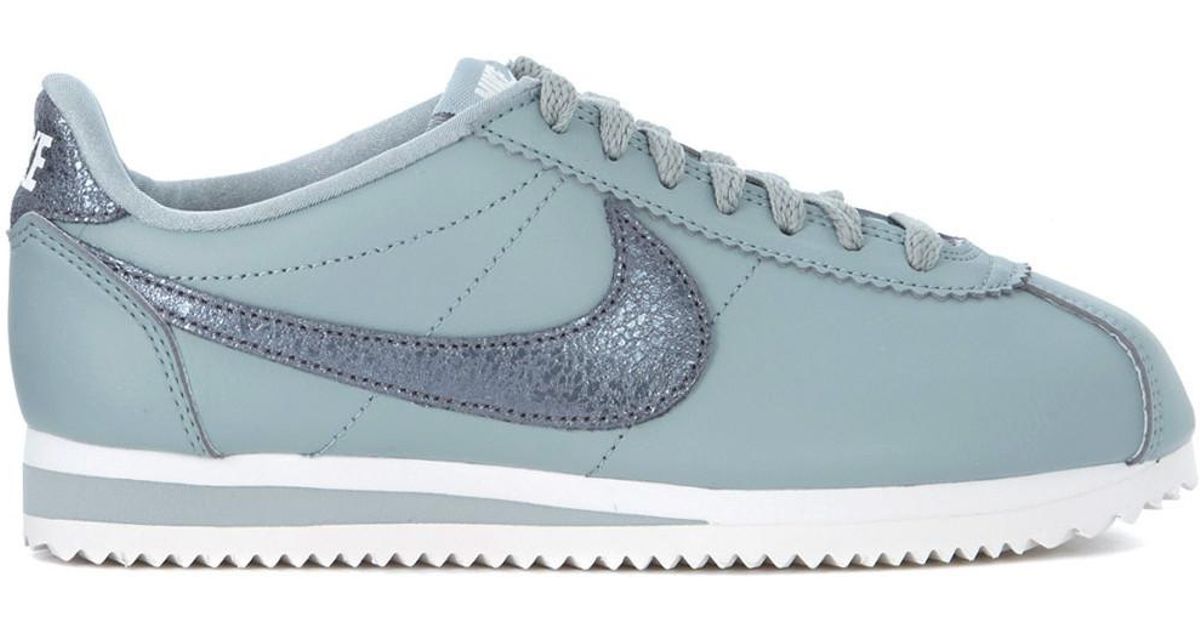 nike cortez light blue