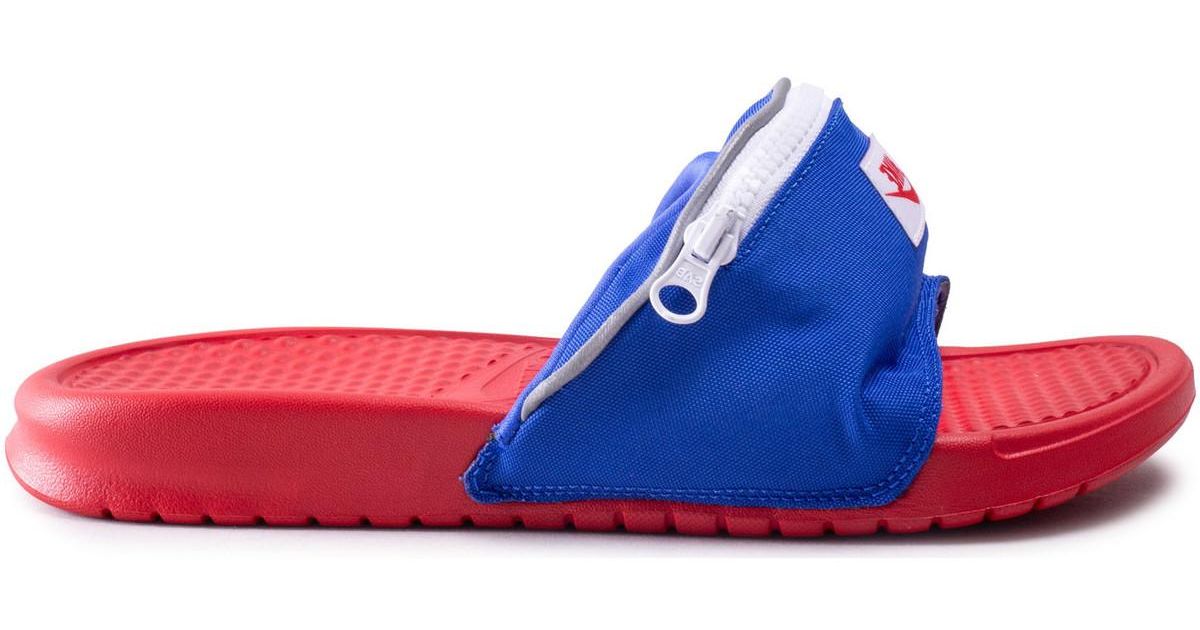 Sandales Banane Benassi Jdi Bright Crimson hommes Mules en bleu Nike pour  homme en coloris Bleu | Lyst