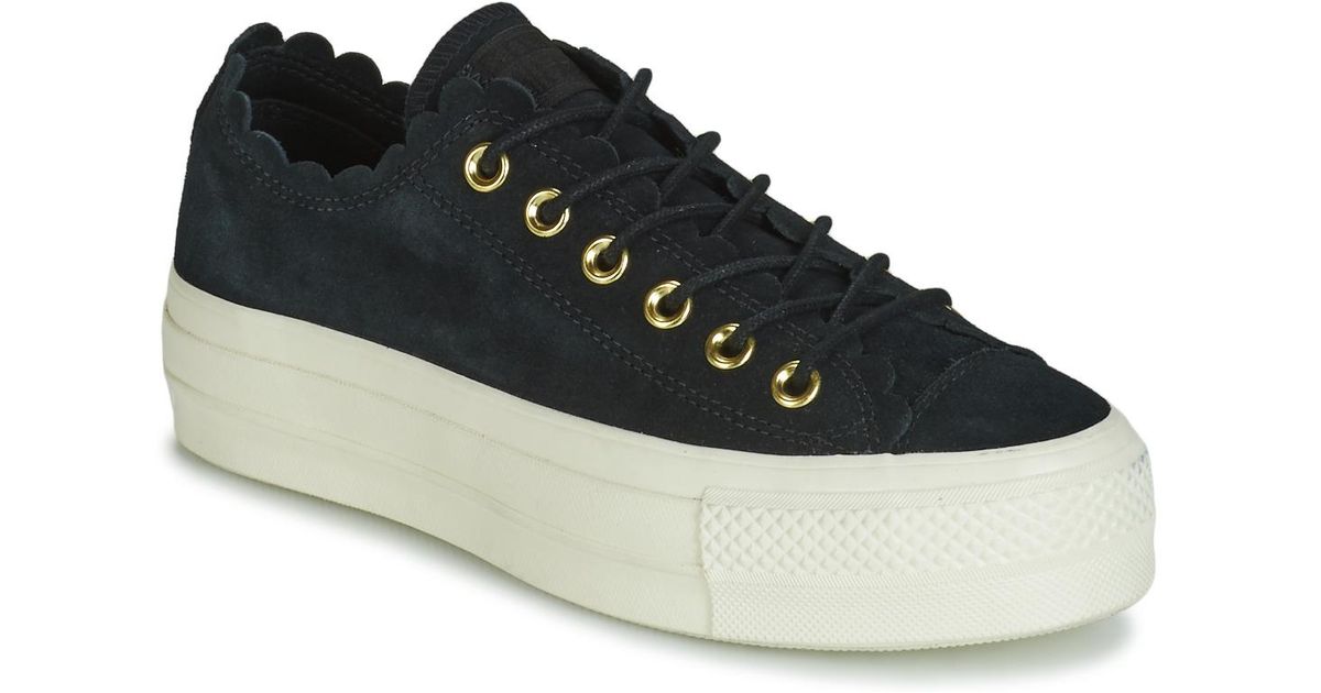 grey all star frilly thrills ox trainers