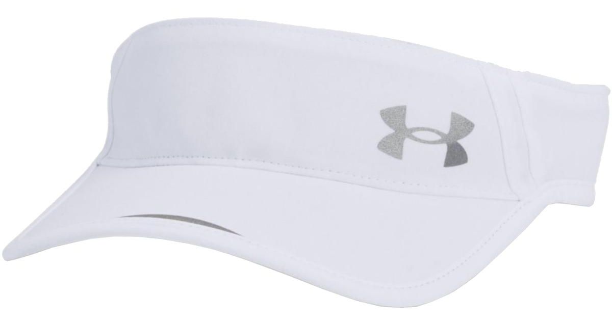 Under Armour Pet Isochill Launch Run Visor in het Wit Lyst NL