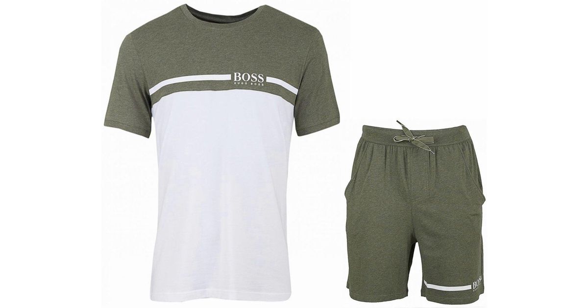 hugo boss shorts set