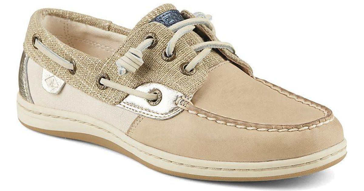Sperry TopSider Tweed Women's Songfish Sparkle Boat Shoe in Metallic