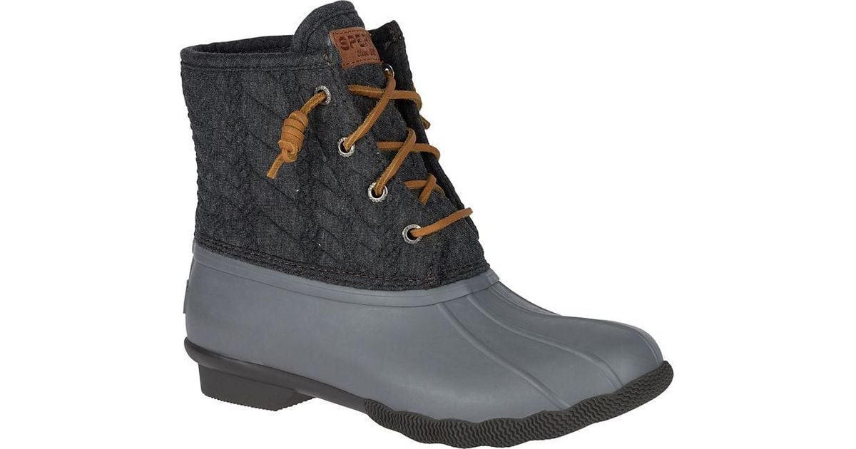 grey and mint sperry duck boots