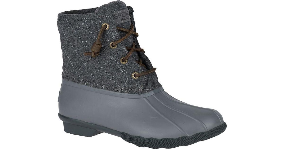 sperry women's saltwater quilted wool duck boots