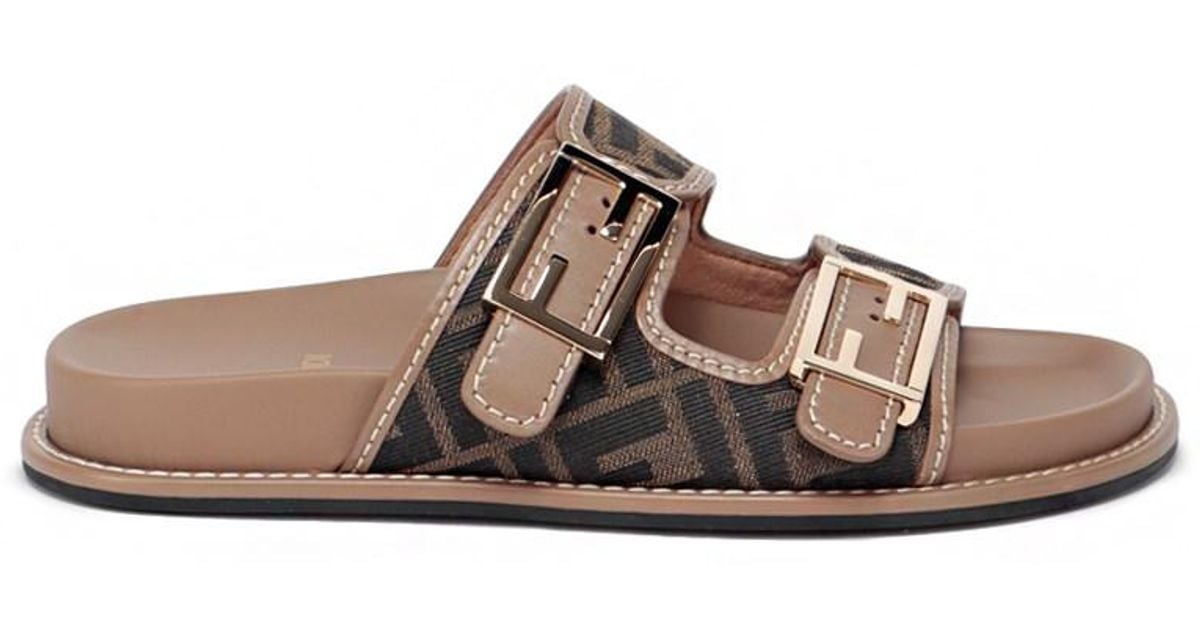 fendi slides with fur