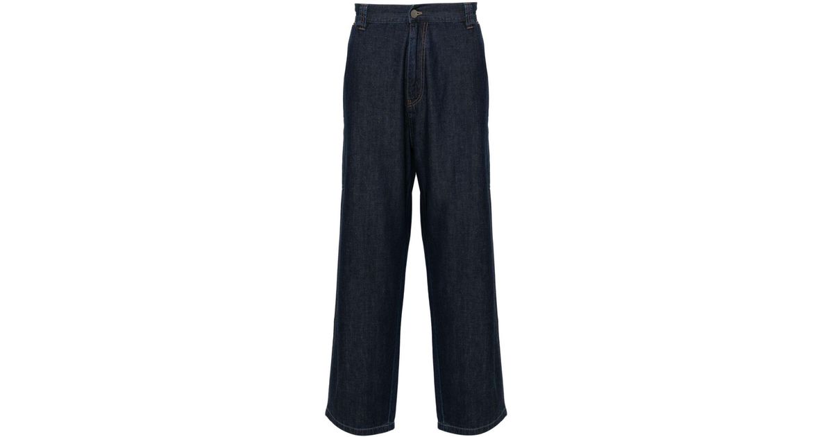 Prada Washed Denim Jeans in Blue for Men | Lyst