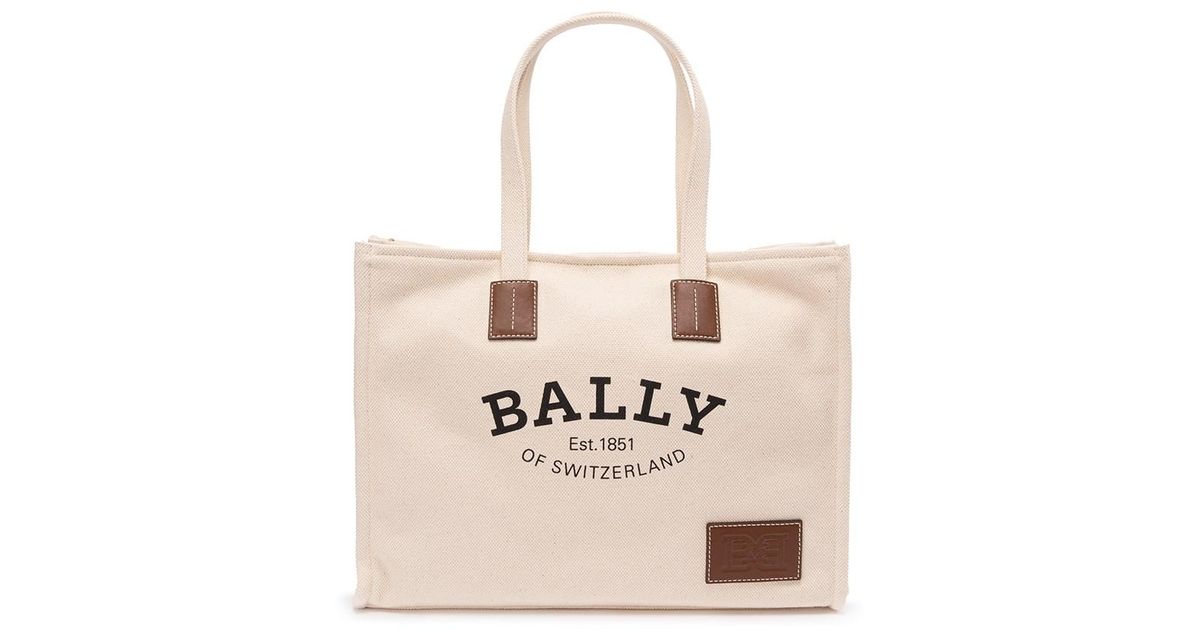 Bally `crystaliaew.st` Tote Bag in Natural | Lyst