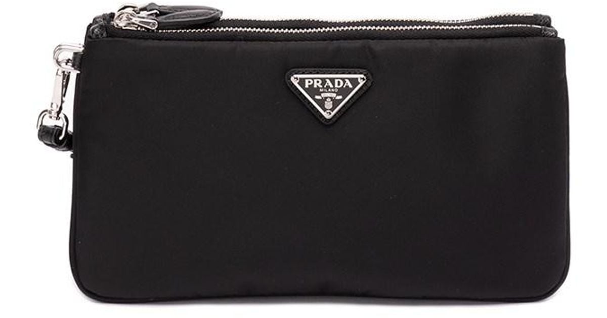 Prada `re-nylon` Pouch in Black | Lyst