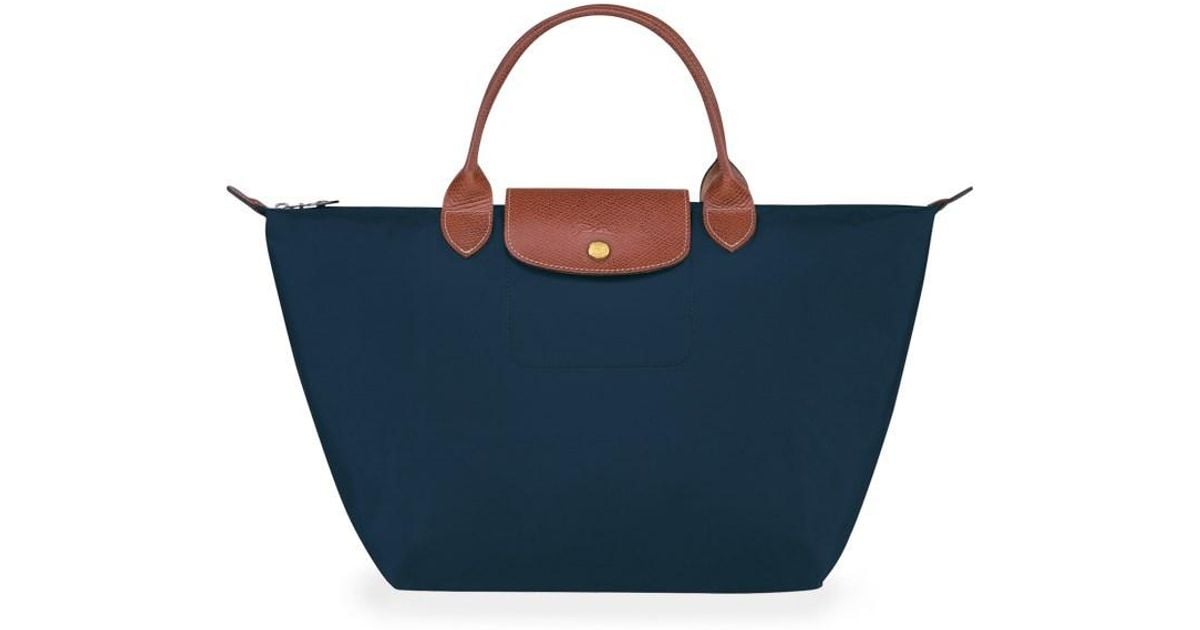 Sac bleu marine clearance longchamp