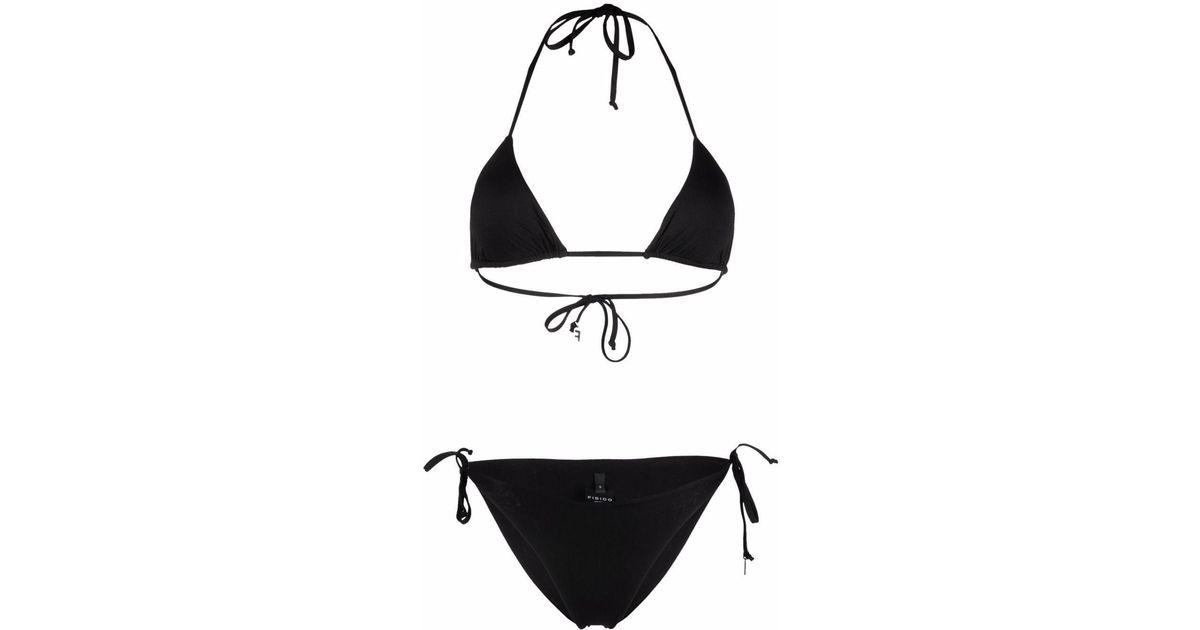 Fisico Triangle Bikini in Black Lyst