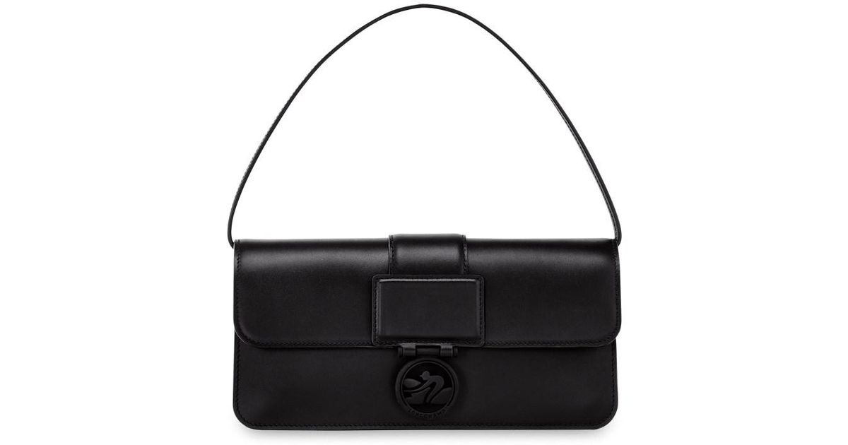 Longchamp `box-trot Colors` Medium Baguette Bag in Black | Lyst